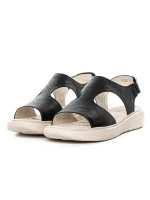 Sandale Dama din piele naturala 56686 BLACK | BERLINER