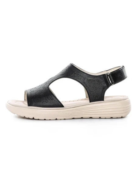 Sandale Dama din piele naturala 56686 BLACK | BERLINER