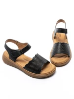 Sandale Dama din piele naturala 53302 BLACK | BERLINER