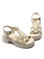 Sandale Dama din piele naturala TP1007-1 YELLOW | FORMAZIONE