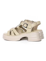 Sandale Dama din piele naturala TP1007-1 YELLOW | FORMAZIONE