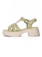 Sandale Dama din piele naturala TP1007-1 GREEN | FORMAZIONE