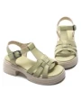 Sandale Dama din piele naturala TP1007-1 GREEN | FORMAZIONE