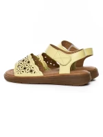 Sandale Dama din piele naturala 33177 YELLOW | FORMAZIONE