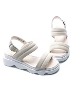 Sandale Dama din piele naturala K249-3 CREAM | FORMAZIONE