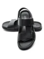 Sandale Barbati din piele naturala S12125 BLACK | ADVANCER