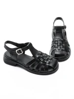 Sandale Dama din piele naturala 5250 BLACK | FORMAZIONE