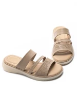 Papuci Dama din piele naturala 33191 APRICOT | FORMAZIONE