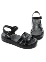 Sandale Dama din piele naturala 246615T BLACK | FORMAZIONE