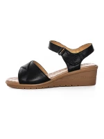 ženske sandale od prave kože 22002S Crna | Formazione