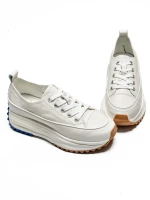 Ženske sportske cipele od prirodne kože 9529-2X Bijela | Franco Gerardo