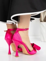 Sandale Dama cu Toc Subtire 5XKK16 ROSE | MEI