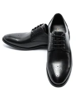 Pantofi Barbati din piele naturala Y006A-26F Negru (B22) Stephano