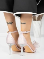 Sandale Dama cu Toc Subtire 5XKK22 CHAMPAGNE | MEI