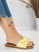 Papuci Dama cu Talpa Joasa 5PT9 YELLOW | MEI