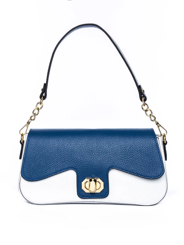 Genti Dama Din Piele Naturala GD37 WHITE-BLUE | FORSETI