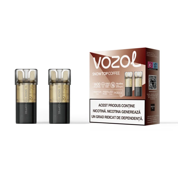 Punjiva elektronska nargila SWITCH PRO SNOW TOP COFFEE | VOZOL