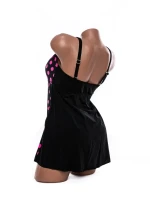 Costum de baie dama Y10221 NEGRU-FUCSIA | MEINA