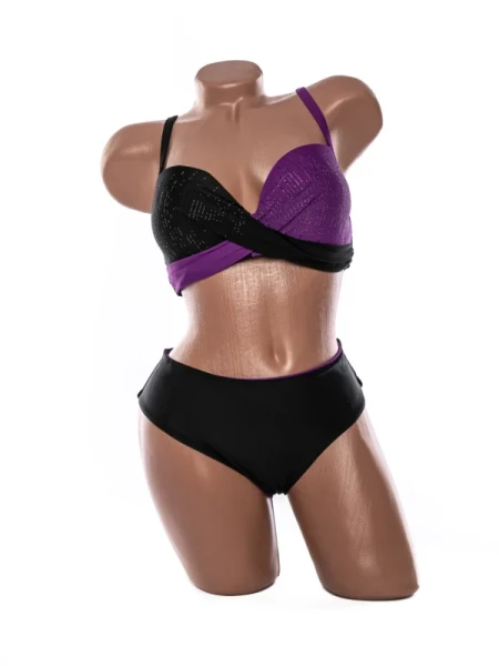 Costum de baie dama L905 MOV-NEGRU | MEINA