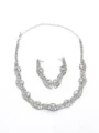 Set Colier + Cercei CLR005 ARGINTIU | MEI