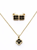 Set Colier + Cercei CLR003 AURIU-NEGRU | MEI