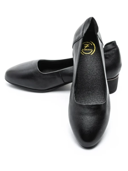 Pantofi cu Toc gros 5261 Negru | Formazione