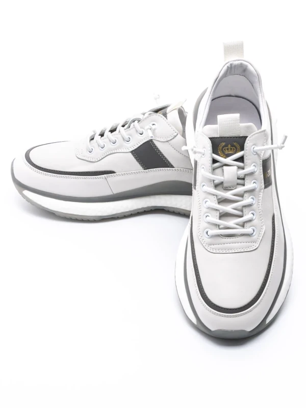 Pantofi Sport Barbati 33706 Alb-Gri Franco Gerardo