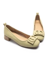 Pantofi cu Toc gros TP5008 Verde | Formazione