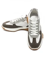 Pantofi Sport Barbati 8606 Alb-Cafea Franco Gerardo