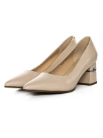 Pantofi cu Toc gros K5720-3748B Roz Jose Simon