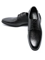 Pantofi Barbati din piele naturala QF576-K51 Black (M45) Stephano
