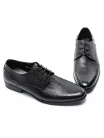 Pantofi Barbati din piele naturala QF576-K51 Black (M45) Stephano