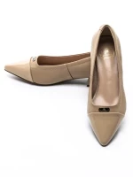 Pantofi cu Toc gros D26-103 Piersica | Formazione