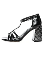 Sandale Dama cu Toc gros K835-02B Negru Jose Simon