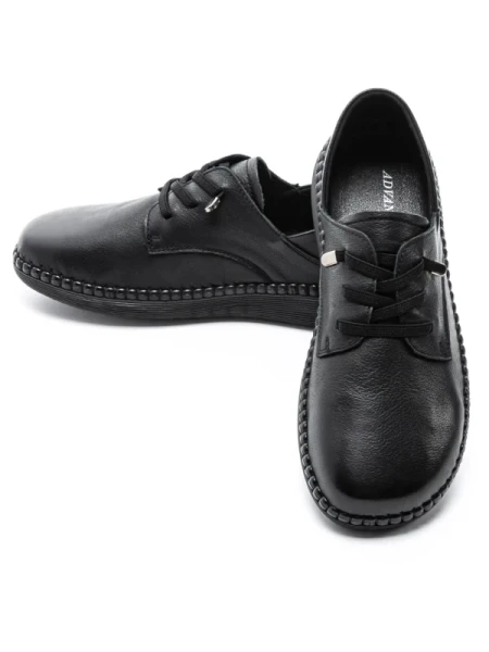 Pantofi Casual Dama din piele naturala 6350 BLACK | ADVANCER