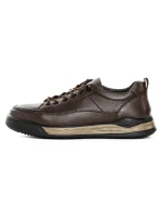 Pantofi Casual Barbati din piele naturala 57509 BROWN | ADVANCER
