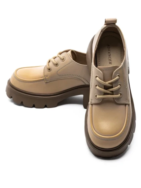 Pantofi Casual Dama din piele naturala 66920 YELLOW | ADVANCER