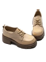 Pantofi Casual Dama din piele naturala 66920 YELLOW | ADVANCER