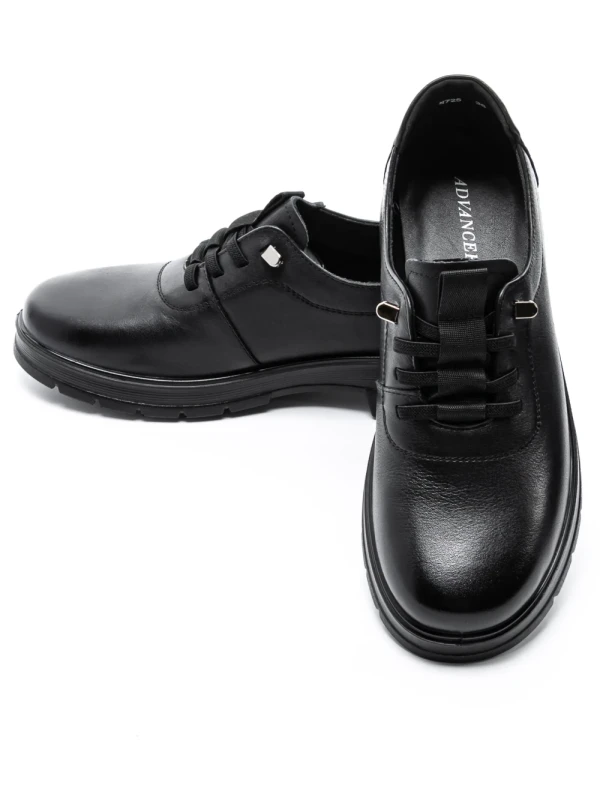 Pantofi Casual Dama din piele naturala N725 BLACK | ADVANCER