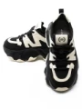 Pantofi Sport Dama din piele naturala 3A532 BLACK-CREAM | ADVANCER