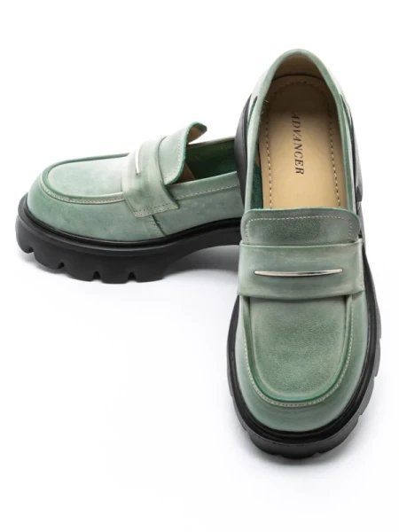 Pantofi Casual Dama din piele naturala 66319 GREEN | ADVANCER