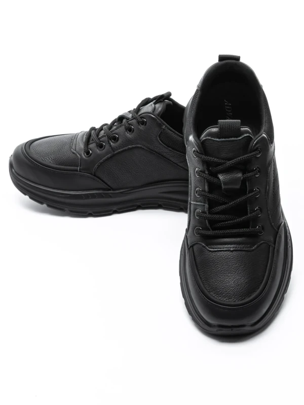 Pantofi Sport Barbati din piele naturala 52701 BLACK | ADVANCER