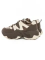 Pantofi Sport Dama din piele naturala 3A532 BROWN-CREAM | ADVANCER