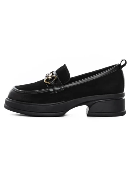 Pantofi Casual Dama din piele naturala 8051-3 BLACK | ADVANCER