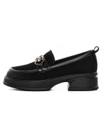 Pantofi Casual Dama din piele naturala 8051-3 BLACK | ADVANCER