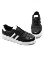 Pantofi Sport Barbati din piele naturala 02-208 BLACK-WHITE | ADVANCER