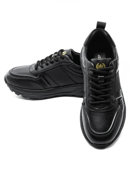 Pantofi Sport Barbati din piele naturala 302 BLACK | ADVANCER