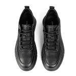 Muške cipele za slobodno vrijeme od prave kože WM807 Crna-Bijela | Advancer