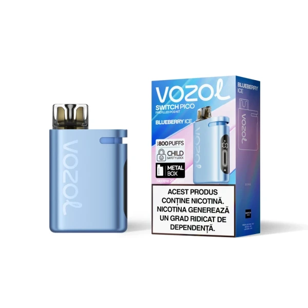 Narghilea electronica reincarcabila KIT SWITCH PICO BLUEBERRY ICE | GALASUN