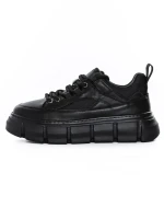 Pantofi Sport Barbati din piele naturala 88220 BLACK | ADVANCER